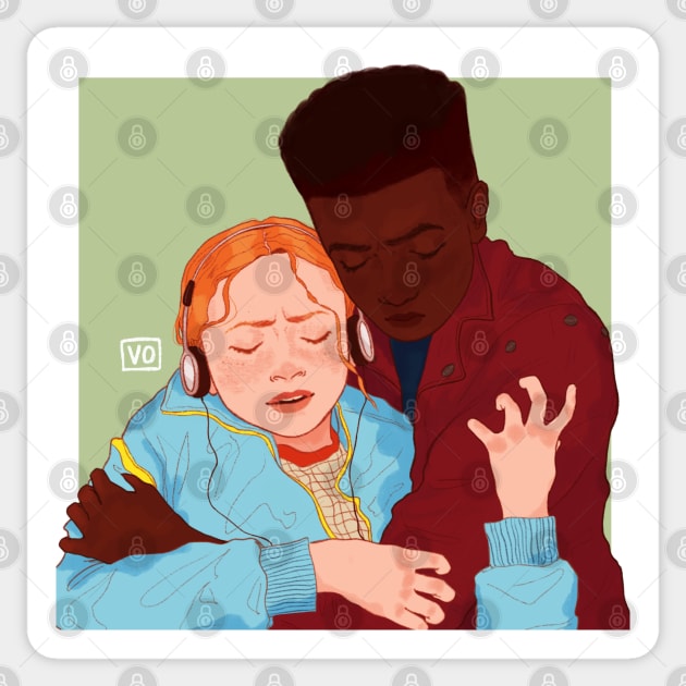 Max and Lucas Season 4 Sticker by Vivian Ostrander